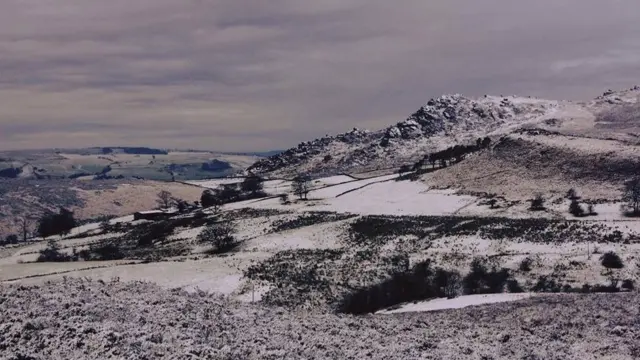 A dusting of snow on The Roaches