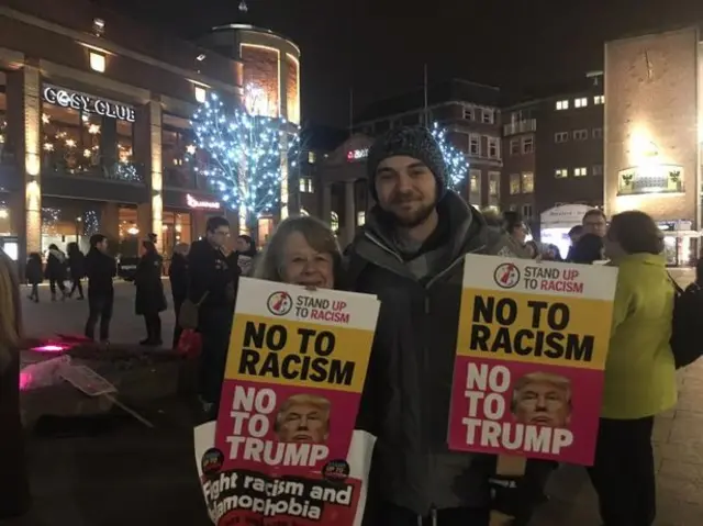 President Trump protesters