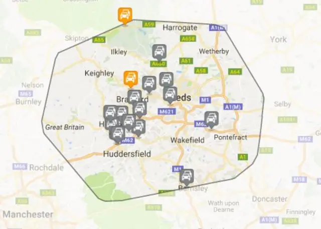 BBC Traffic graphic