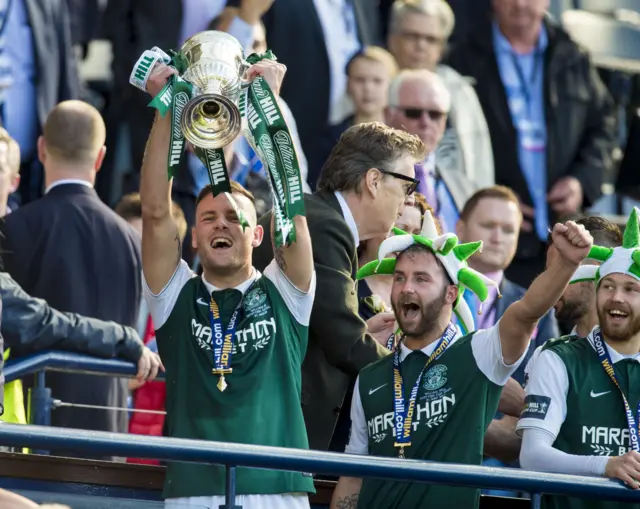 Anthony Stokes was a Scottish Cup winner with Hibernian last season