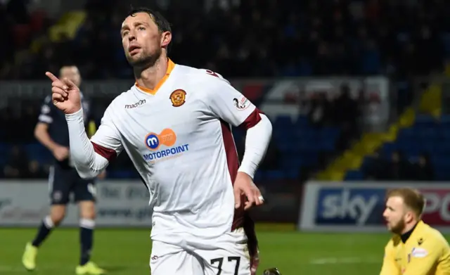 Scott McDonald celebrates