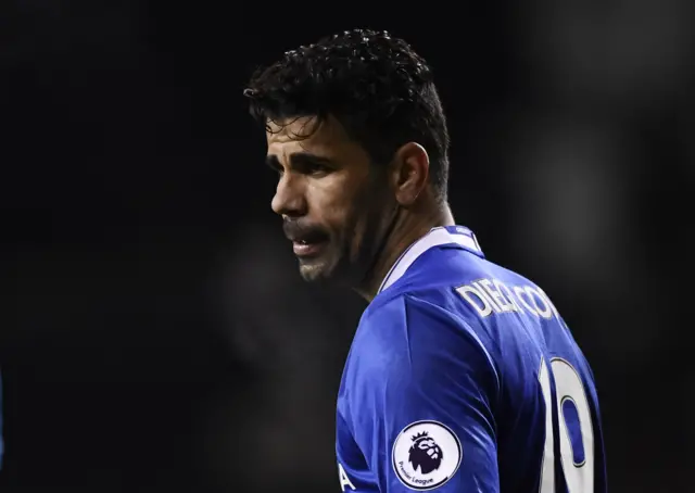 Diego Costa looks dejected