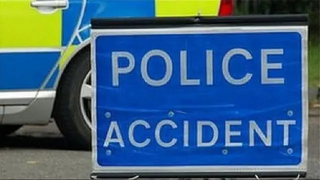 Police accident sign