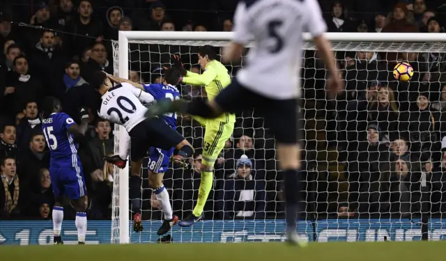 Dele Alli scores their second goal