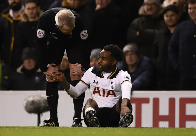 Danny Rose goes down injured