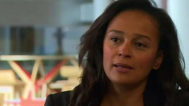 Portrait of Isabel dos Santos.