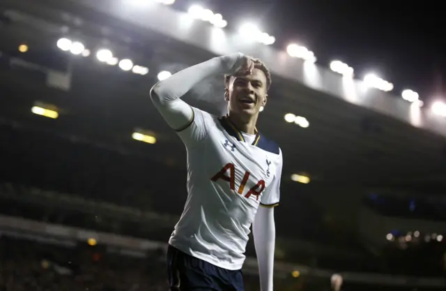 Dele Alli celebrates