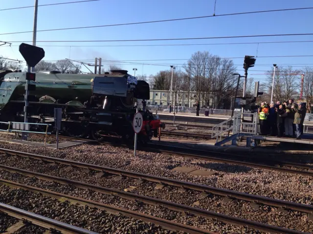 Flying Scotsman in Peterborough