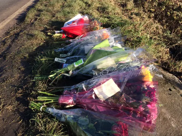 Floral tributes