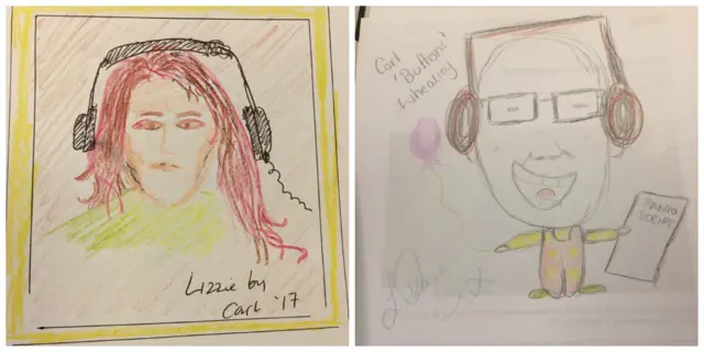 Drawings by Carl and Lizzie