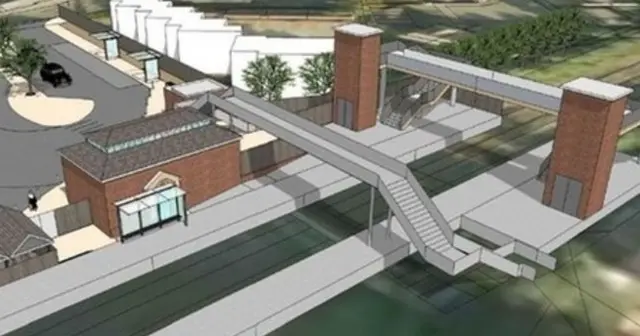 Artist impression of Kenilworth Station