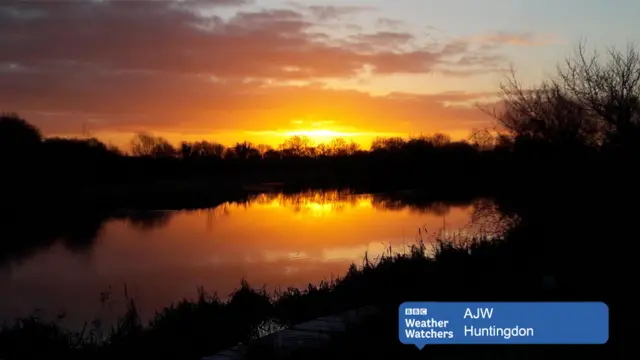 Sunrise in Huntingdon