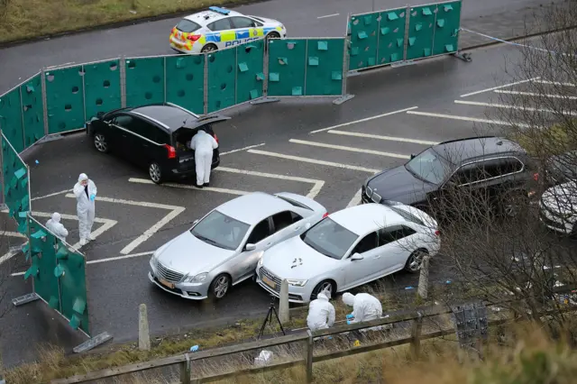 M62 shooting scene