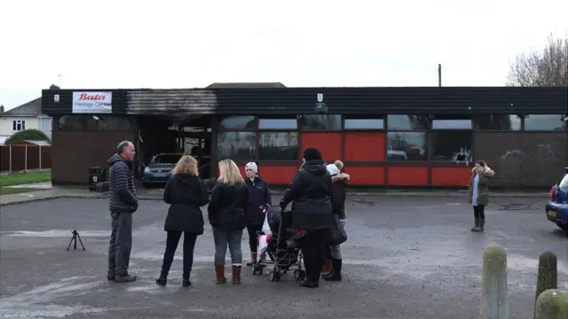 People outside the East Tilbury Council