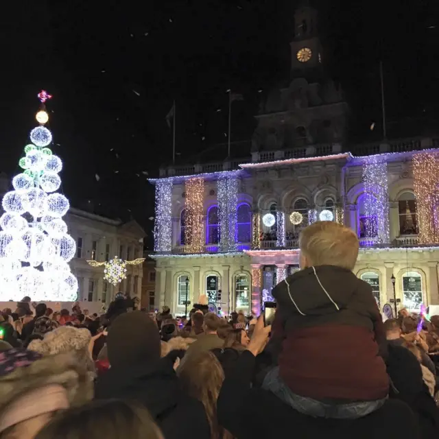 Christmas lights in Ipswich