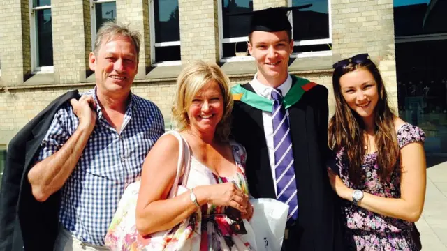 Parents Graham and Lisa Wilson, from Hornchurch, and sister Pippa paid tribute to their "perfect son and brother"