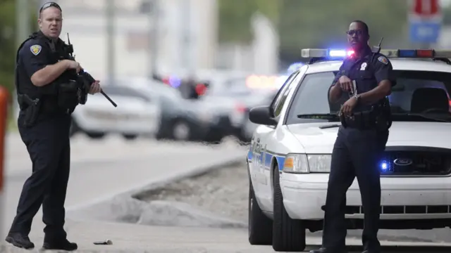 Police at the Fort Lauderdale-Hollywood International Airport
