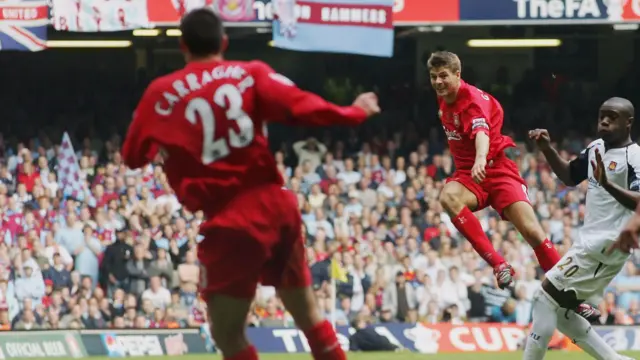 Steven Gerrard scores, 2006