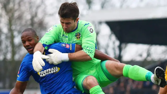 Sutton United v AFC Wimbledon