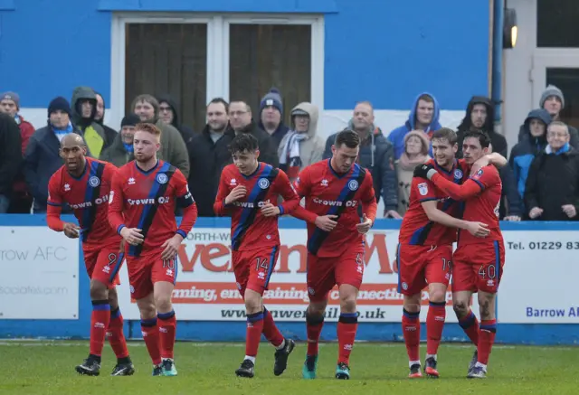 Ian Henderson celebrates