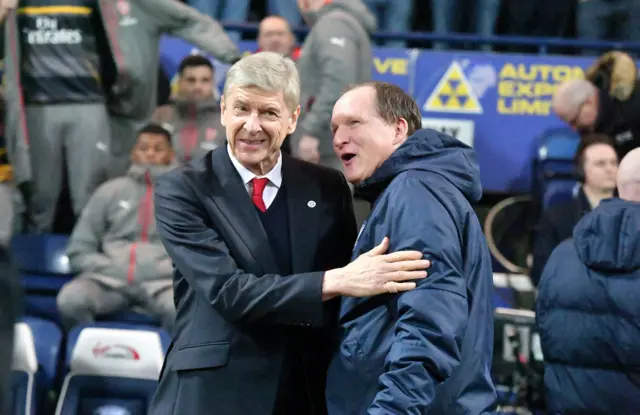 Simon Grayson and Arsene Wenger