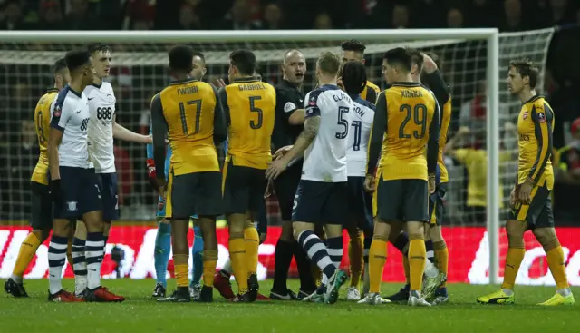 Referee Bobby Madley