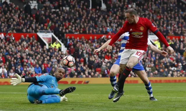 Ali Al Habsi and Wayne Rooney