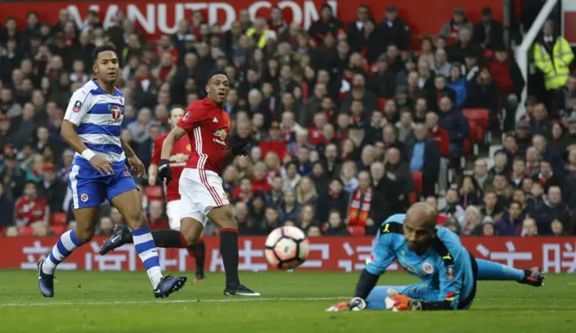 Anthony Martial scores