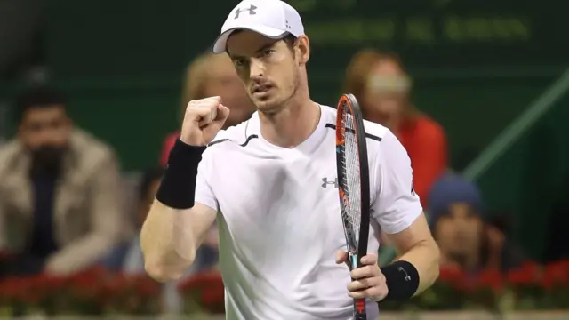 Andy Murray celebrates