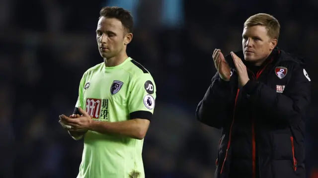 Marc Pugh and Eddie Howe