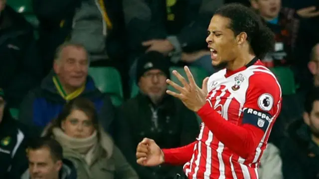 Southampton's Virgil van Dijk