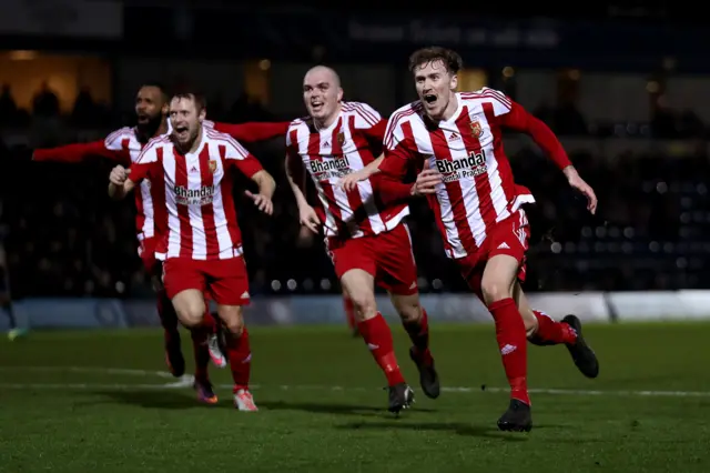 Dan Scarr celebrates