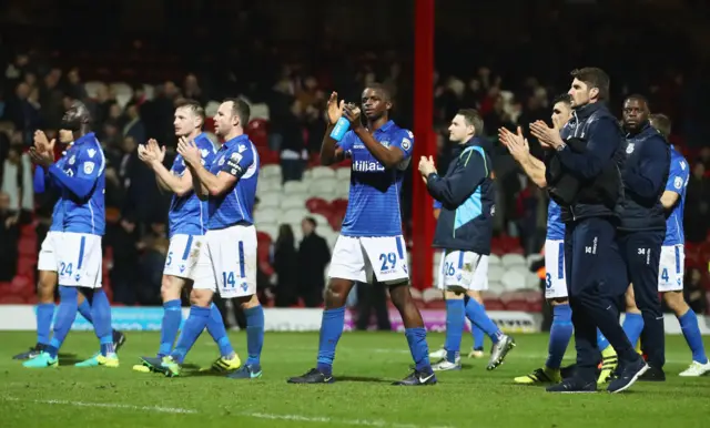 Eastleigh applaud the fans