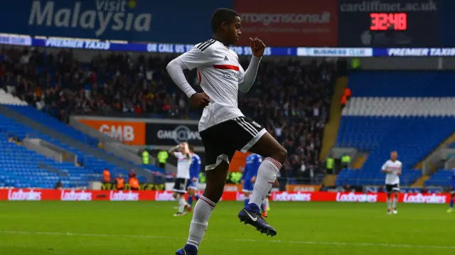 Ryan Sessegnon celebrates