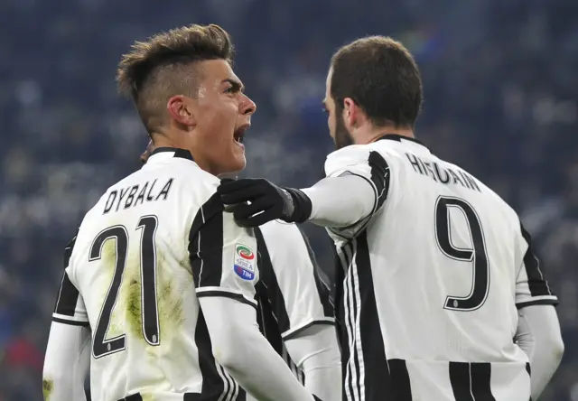 Paulo Dybala celebrates