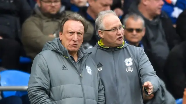 Neil Warnock and assistant manager Kevin Blackweel