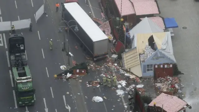 Berlin attack scene from above