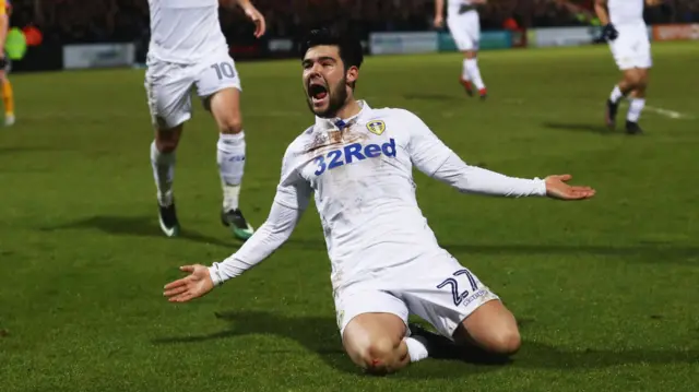 Alex Mowatt celebrates