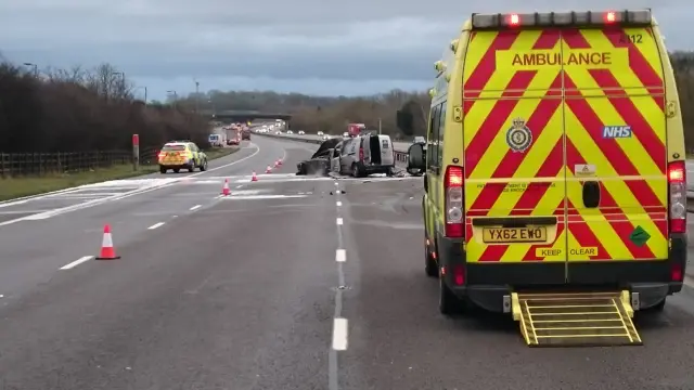 Scene of M40 crash