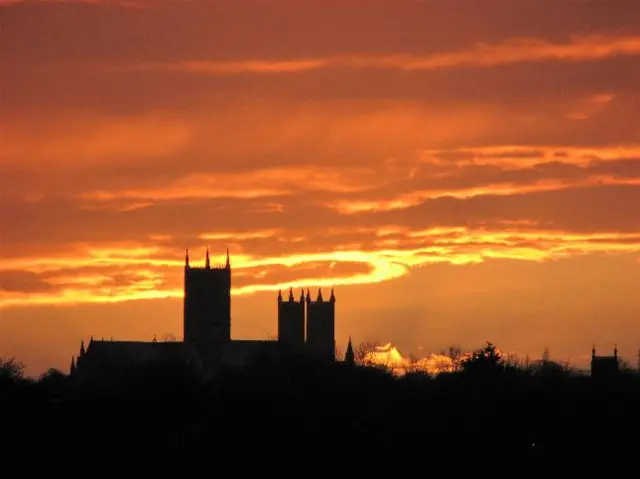 Sunset over Lincoln Cathedral