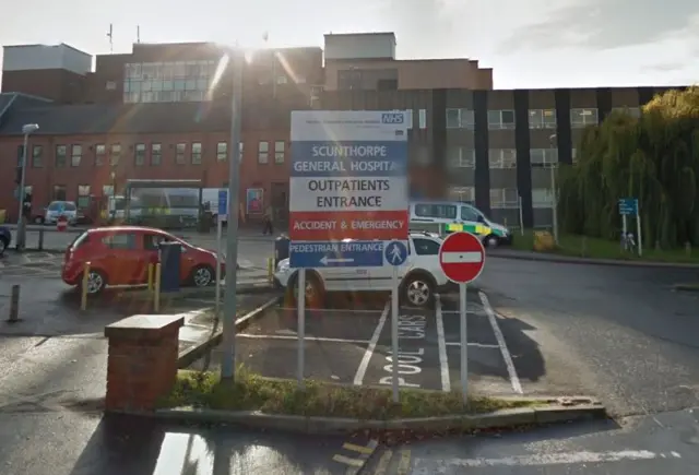 Google street view of Scunthorpe Hospital