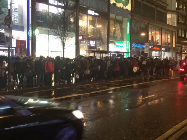 Oxford Street bus queue