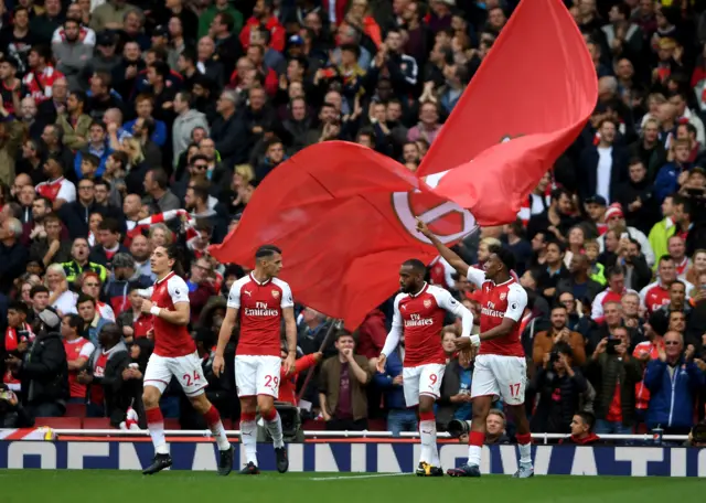 Iwobi celebrates second goal