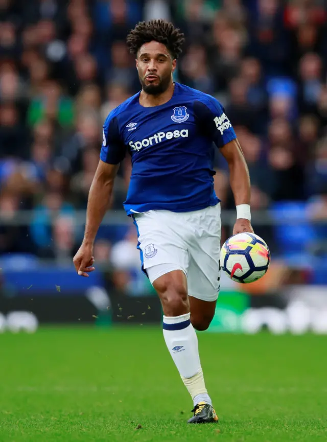 Ashley Williams runs with the ball