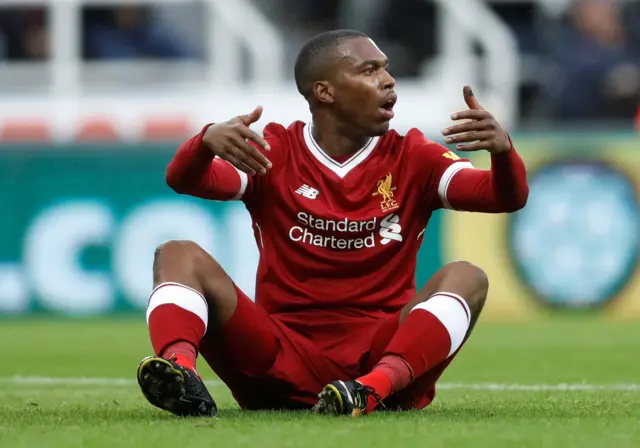 Daniel Sturridge looks dejected