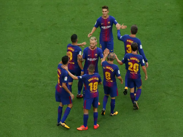 Barcelona celebrate