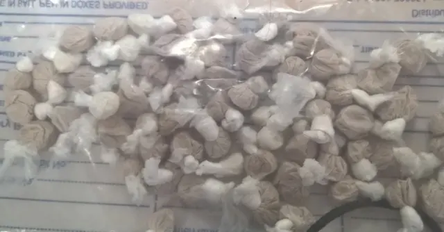Bags of drugs.
