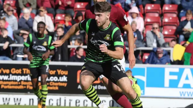 Ben Whiteman with the ball