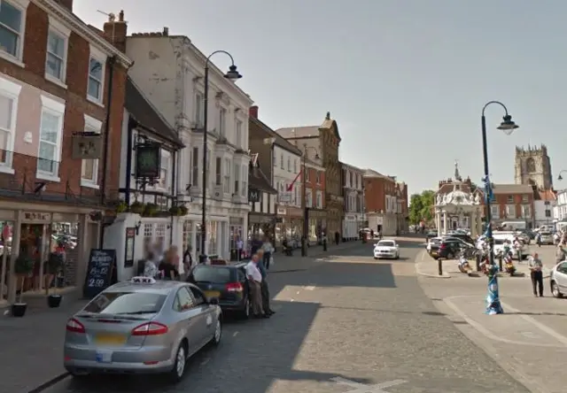 The taxi rank in Beverley.