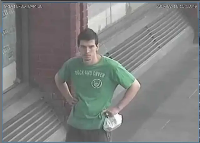 CCTV image of man sought by police